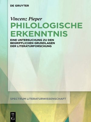 cover image of Philologische Erkenntnis